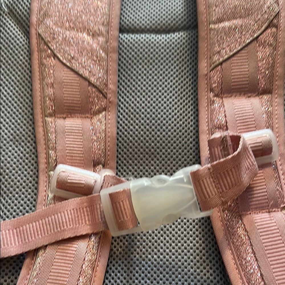 GUC Pottery Barn Kids Rose Gold/Pink Girls Backpack - Picture 4 of 8